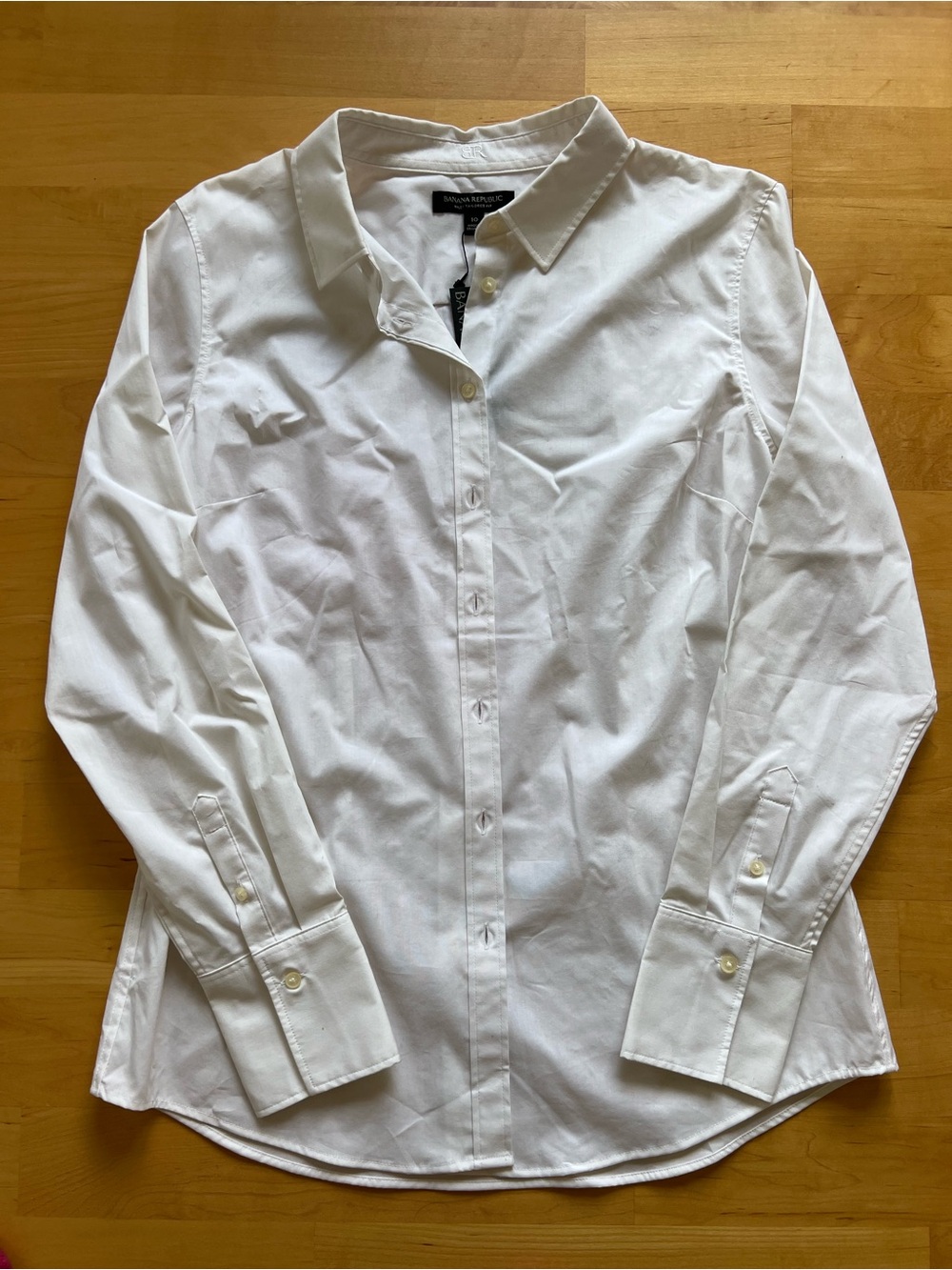 Banana Republic White Women's Dress Shirt